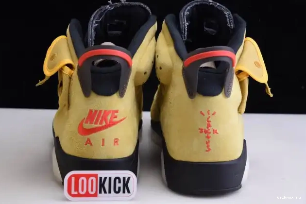 Rep MAX SCOTT X TRAVIS YELLOW AIR JORDAN 6 CN1084-300 0420